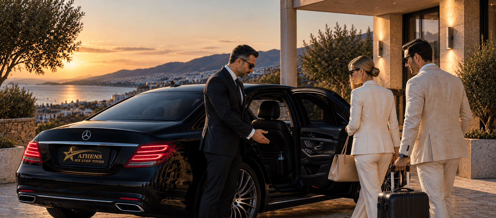 Private chauffeur service in Athens
