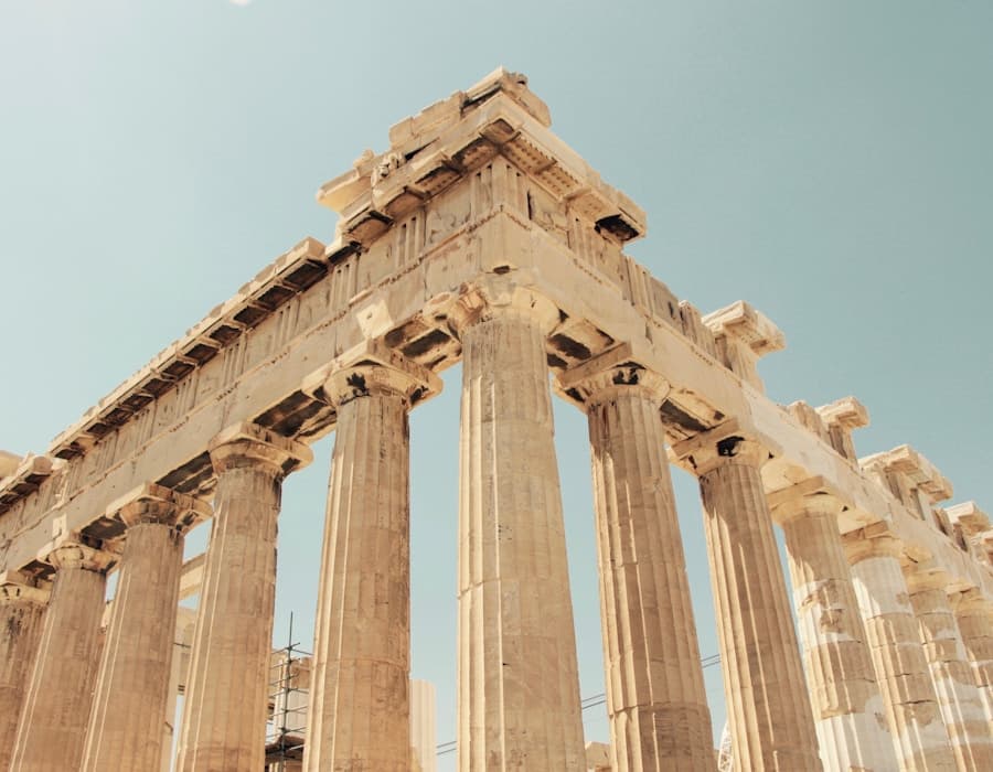 Ancient archaeological site of Delphi in Greece